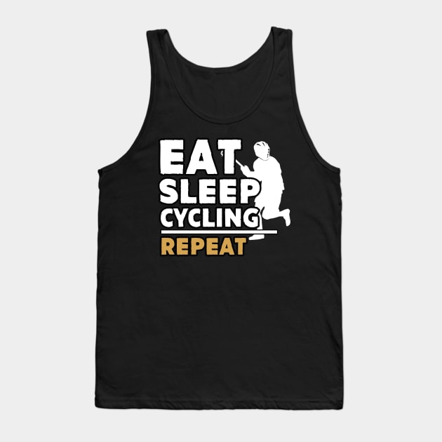 Eat sleep lacrosse repeat Tank Top by Antoniusvermeu